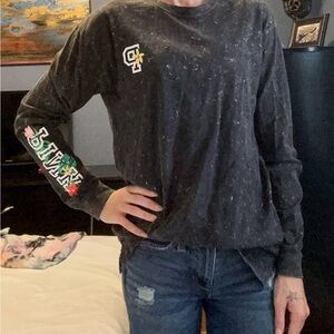 PINK Victoria's Secret Black Long Sleeve Tee